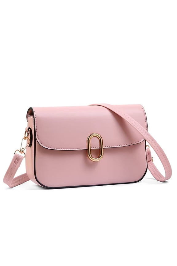 Small Leather Crossbody Bag,Trendy Cross Over Purse for Woman,Crossover Purse for Women,Shoulder Handbags,Summer Purses for Women 2025,Pink