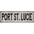 thumbnail image 1 of PORT ST. LUCIE Vintage Look Rustic Metal 6x18 Sign City State 106180041381, 1 of 1