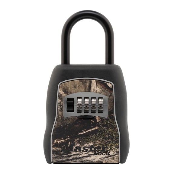 PORTABLE LOCK BOX; MOSSY OAK COUNTRY DNA CAMOUFLAGE
