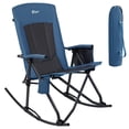 thumbnail image 1 of PORTAL Oversized Rocking Camping Chair, Portable Outdoor Rocker with High Back Hard Armrests, Supports 400 lbs,Blue, 1 of 7