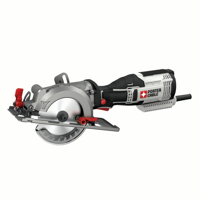 PORTER CABLE 5.5-Amp 4.5-Inch Compact Circular Saw Kit, PCE381K