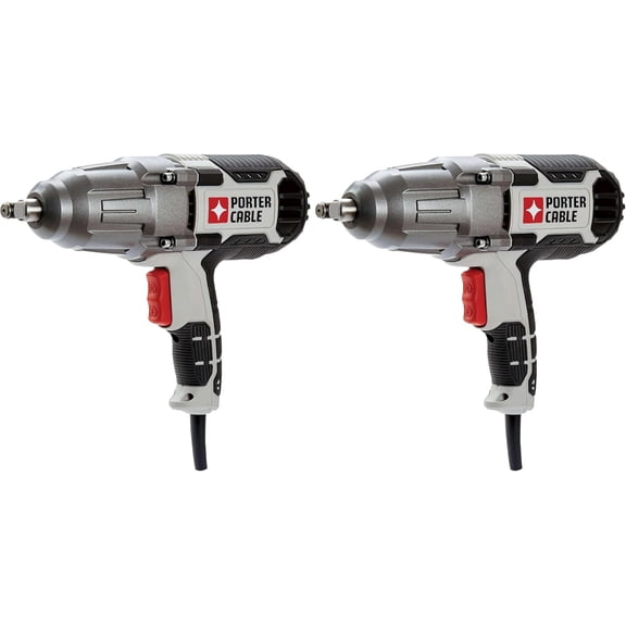 PORTER-CABLE Impact Wrench, 450 lbs of Torque, 1/2 Inch Hog Ring, 7.5-Amp, Corded (PCE211) (Pack of 2)