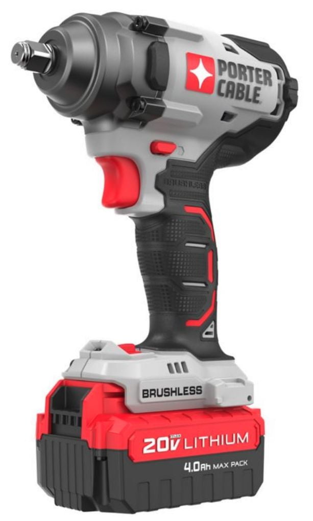 PORTER-CABLE PCCF920M1 1/2 in Drive 275 ft./lb. 20V Mid Torque Impact Wrench Kit