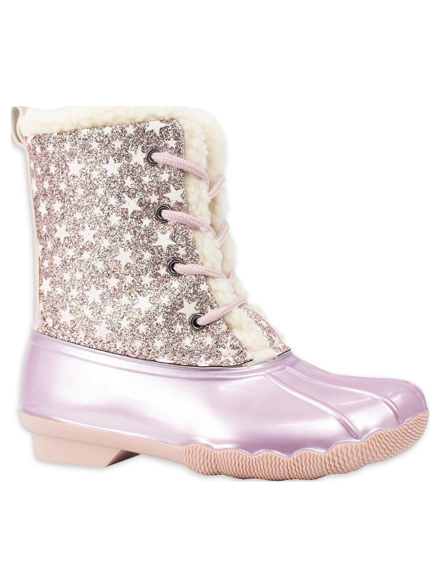Glitter top duck boot