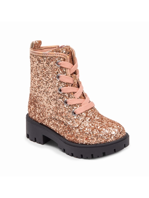 PORTLAND By Portland Boot Company Toddler & Kids Glitter Combat Boots, Sizes 7-5