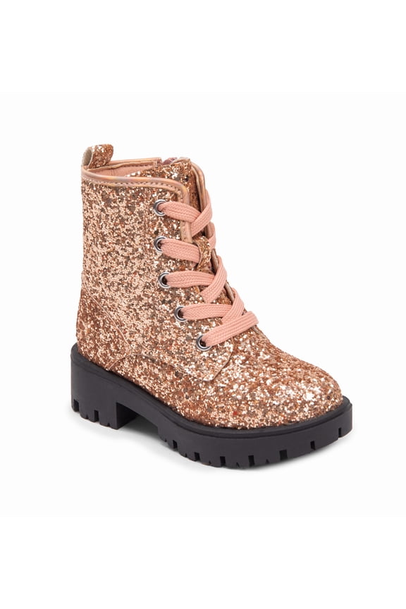 PORTLAND By Portland Boot Company Toddler & Kids Glitter Combat Boots, Sizes 7-5