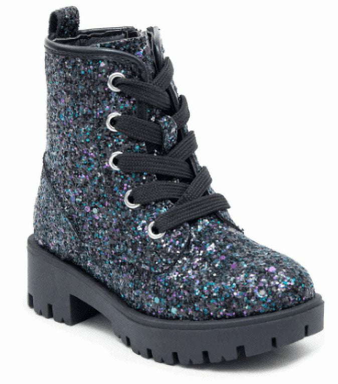 PORTLAND By Portland Boot Company Toddler & Kids Glitter Combat Boots ...
