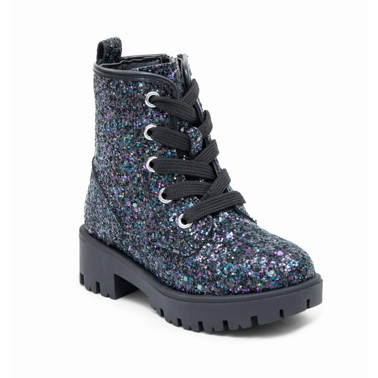 PORTLAND By Portland Boot Company Toddler Kids Glitter Combat Boots Sizes 7 5 Walmart