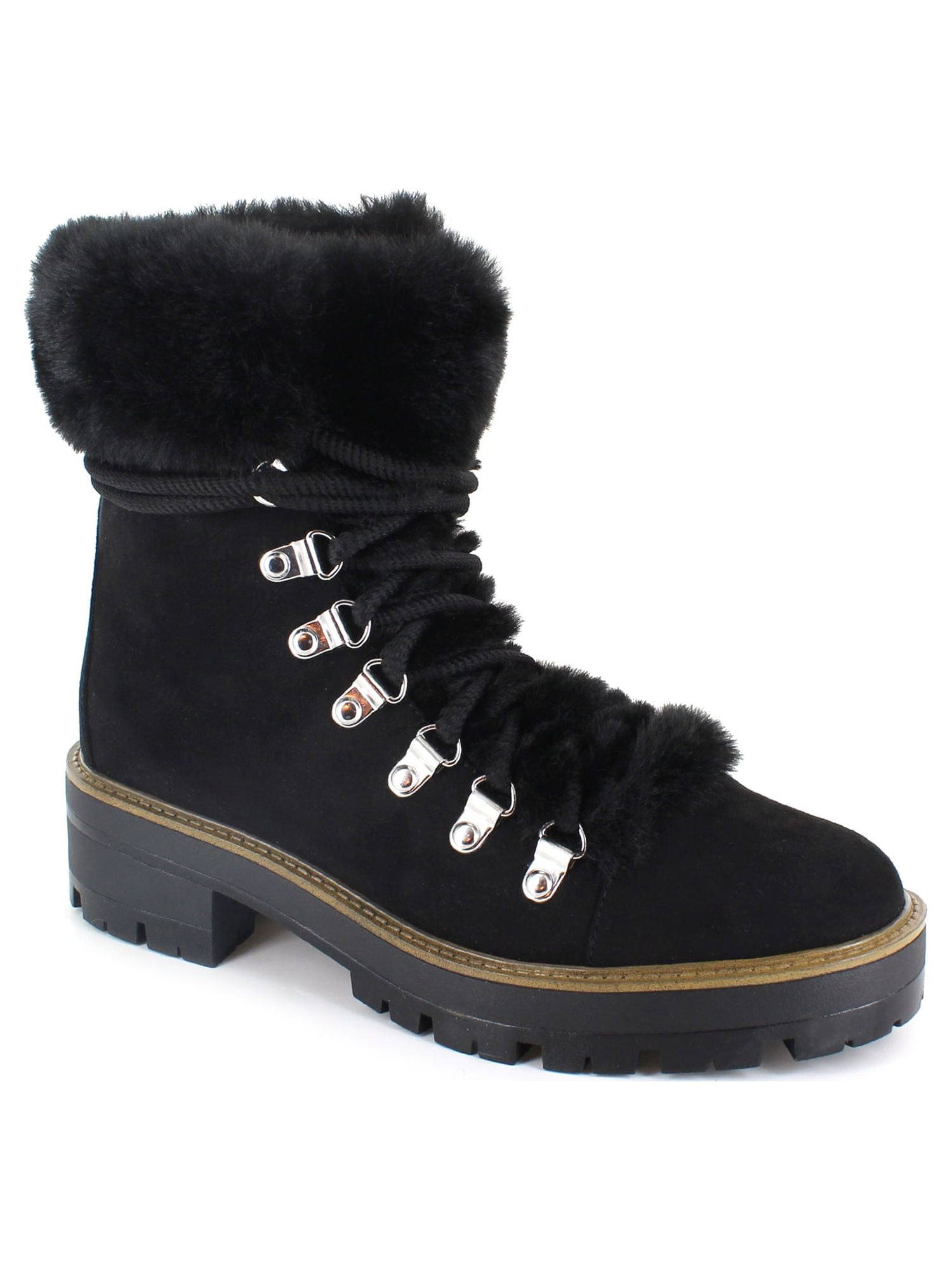 PORTLAND by Portland Boot Company Faux Fur Hiker Boot - Walmart.com