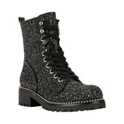 PORTLAND by Portland Boot Company Women's Glitter Lace Up Boots