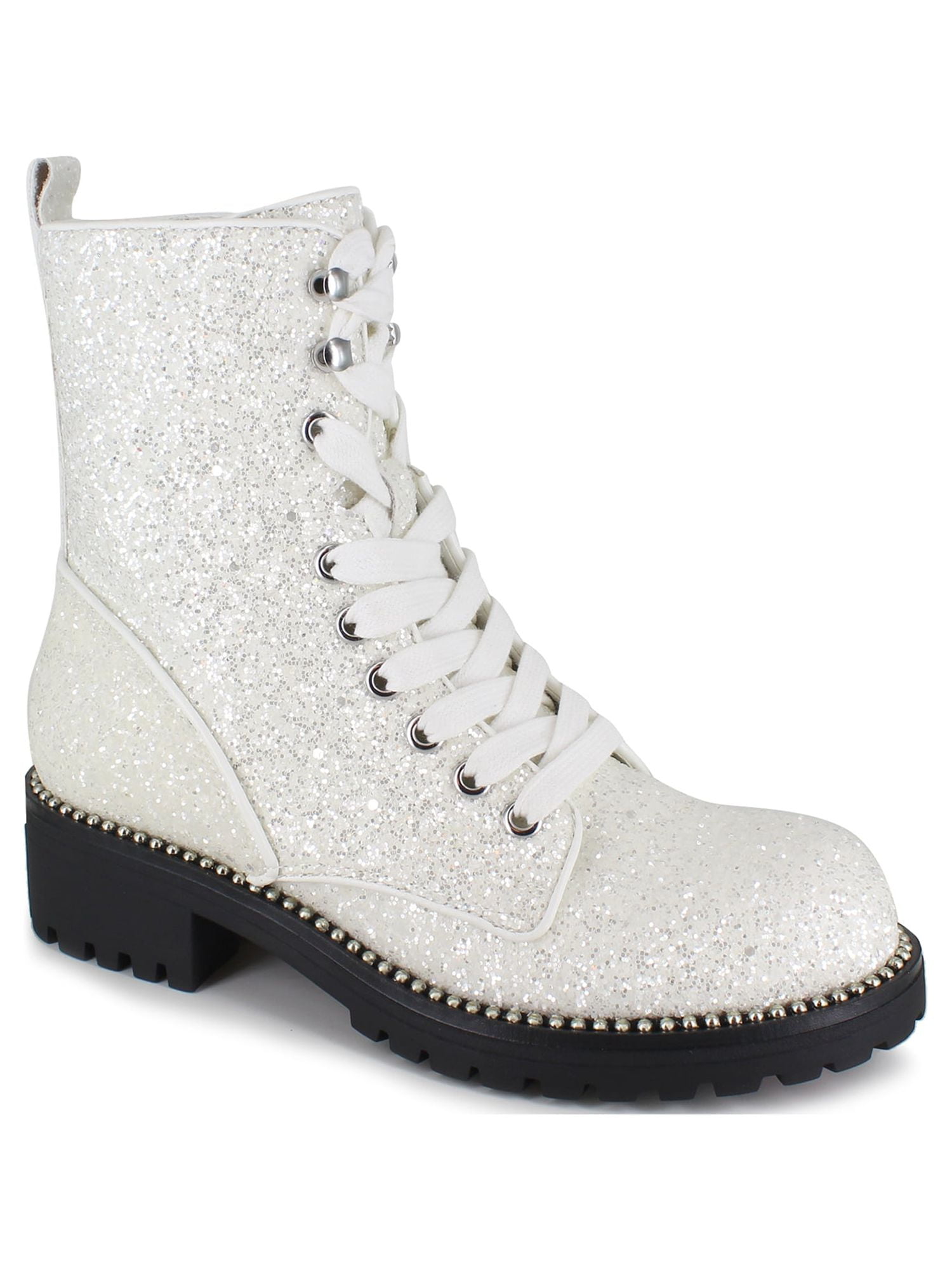PORTLAND by Portland Boot Company Women s Glitter Lace Up Boots Walmart
