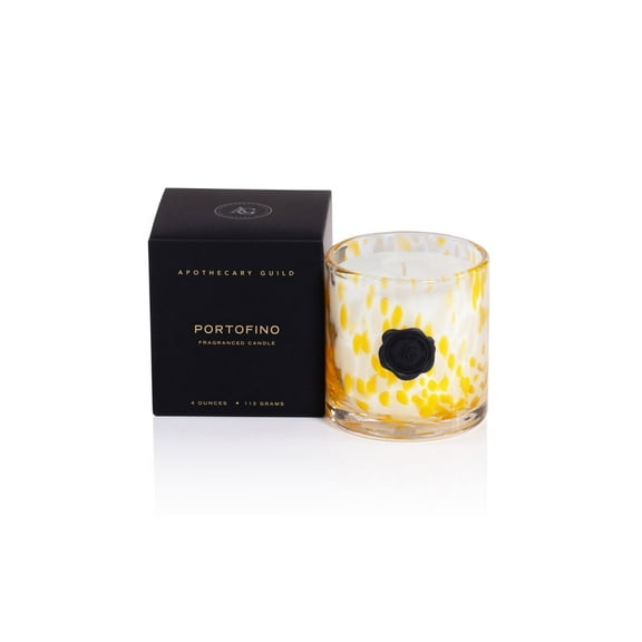 PORTOFINO Zodax Apothecary Guild Opal Glass Mini 4 oz Scented Jar Candle