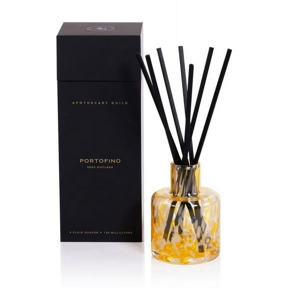 PORTOFINO Zodax Apothecary Guild Opal Glass Reed Diffuser - 4oz