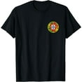 thumbnail image 1 of PORTUGAL FLAG PORTUGUESE COAT OF ARMS T-Shirt mens t shirt，black，women，funny，misfits，men，journey，t-shirt, 1 of 4