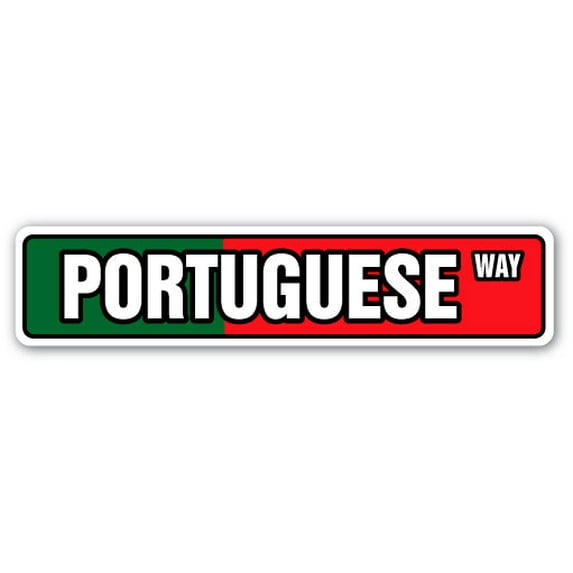 PORTUGUESE FLAG Street Sign Portugal national nation pride country | Indoor/Outdoor | 36" Wide