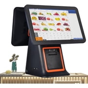 POS Cash Register 15.6 Touch Screen with Built-in 58mm Thermal Receipt Printer All-in-One Cash Register, Retail and Restaurant POS Terminal Machine for Small Business