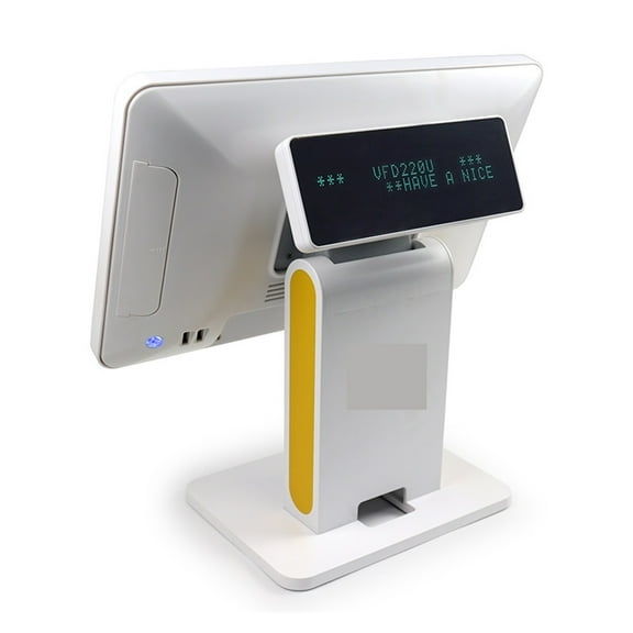 POS System 15.6" Touch Screen Cash Register With VFD Display(dual Lines 40 Characters) For Retaiers Restuarant Hotel ,Perfect Design