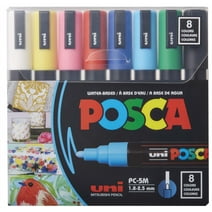 POSCA 8-Color Paint Marker Set, PC-5M Medium