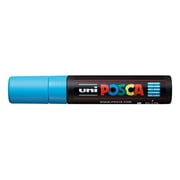 POSCA Paint Marker, PC-17K Extra Broad Rectangular Chisel, Light Blue