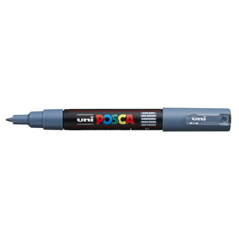 POSCA Paint Marker, PC-1M Extra Fine, Slate Grey 