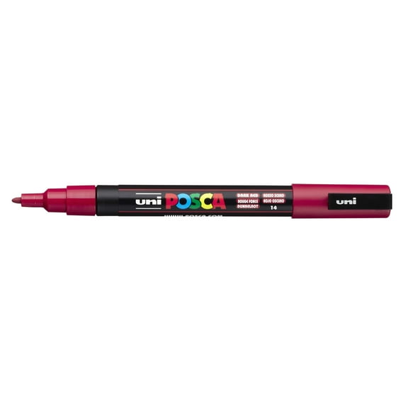 POSCA Paint Marker, PC-3M Fine Bullet, Dark Red