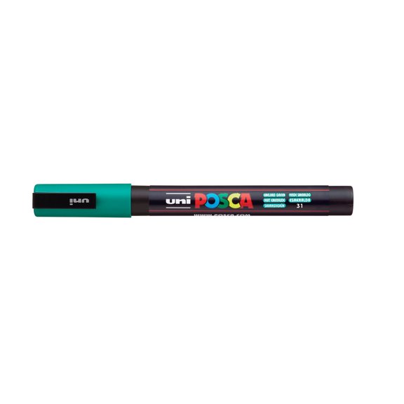 POSCA Paint Marker, PC-3M Fine Bullet, Emerald Green