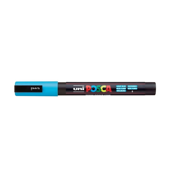 POSCA Paint Marker, PC-3M Fine Bullet, Light Blue