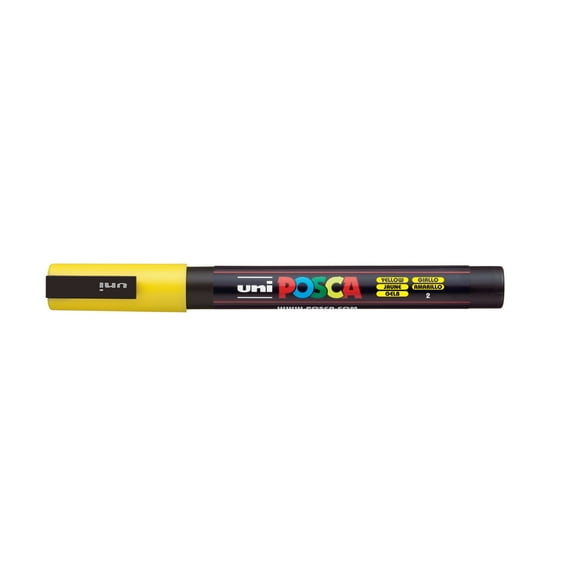 POSCA Paint Marker, PC-3M Fine Bullet, Yellow
