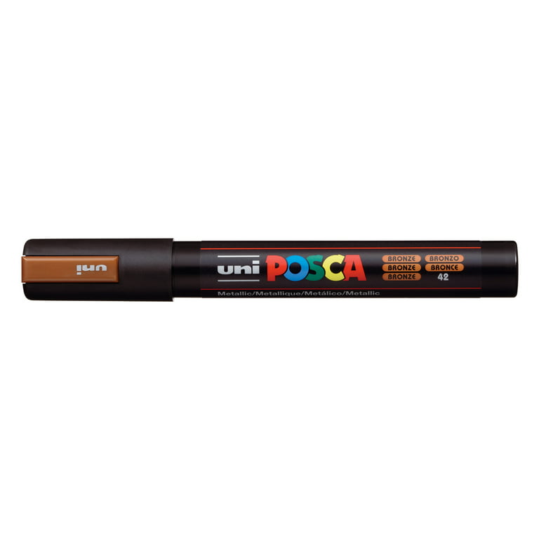 Posca Marker : Pc-5m : Medium Bullet Tip : 1.8 - 2.5mm : Set Of 4 Assorted  Colours