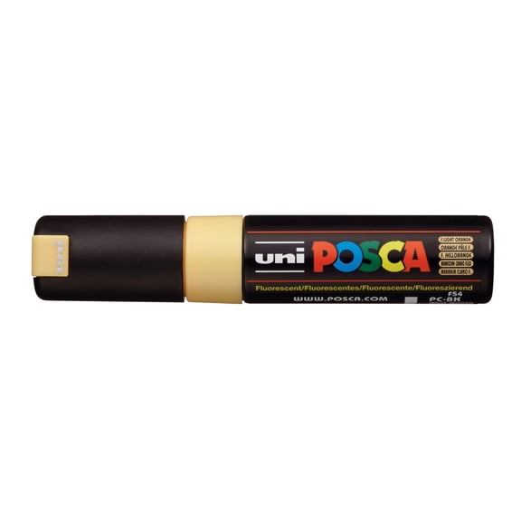 POSCA Paint Marker, PC-8K Broad Chisel, Fluorescent Light Orange