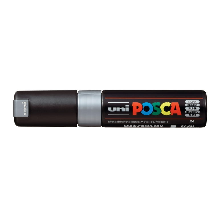 Uni POSCA Marker PC-8K Broad Chisel Slate Grey