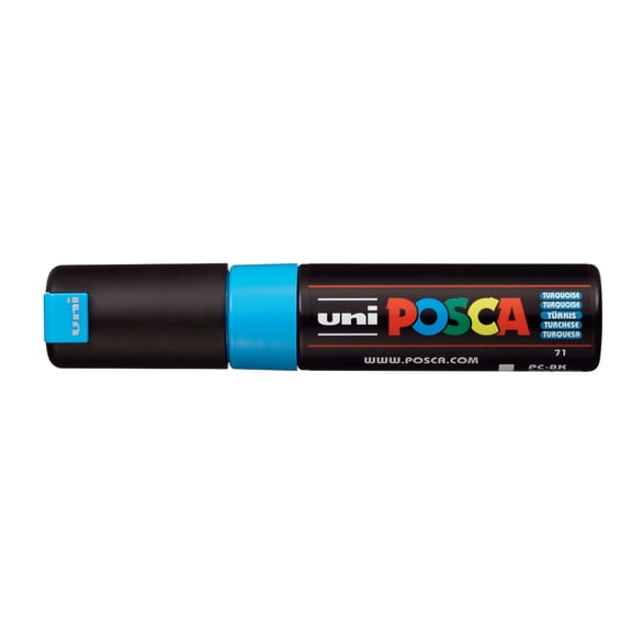 POSCA Paint Marker, PC-8K Broad Chisel, Turquoise