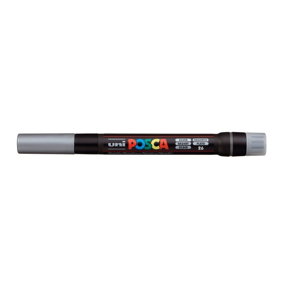 POSCA Paint Marker, PCF-350 Brush, Silver