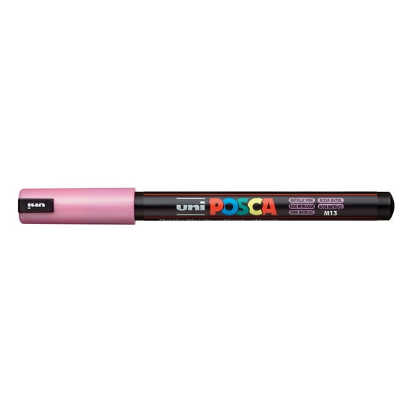 POSCA Paint Pen, PC-1MR Ultra-Fine Tip, Metallic Pink