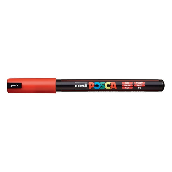 POSCA Paint Pen, PC-1MR Ultra-Fine Tip, Red