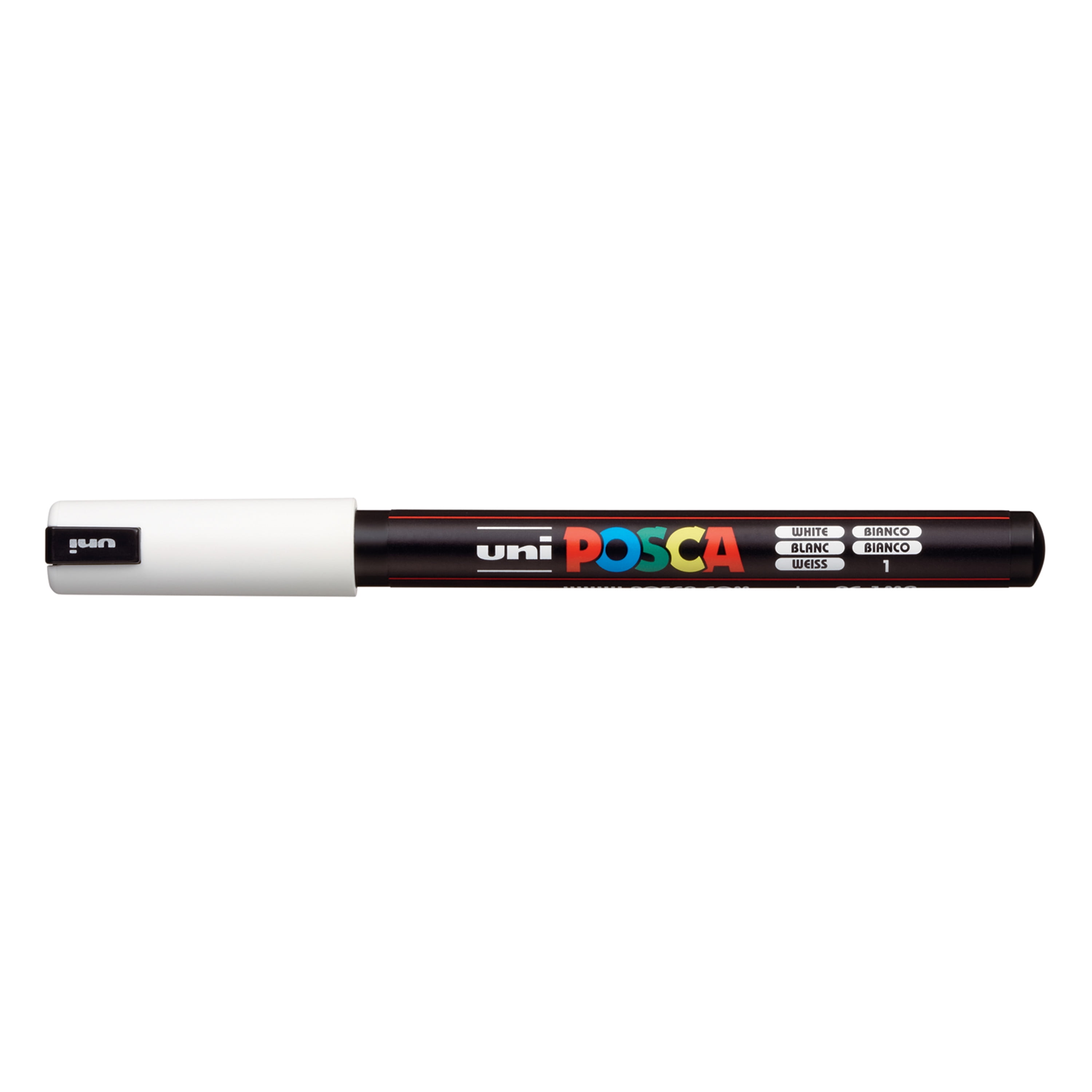 POSCA Paint Pen, PC-1MR Ultra-Fine Tip, White 
