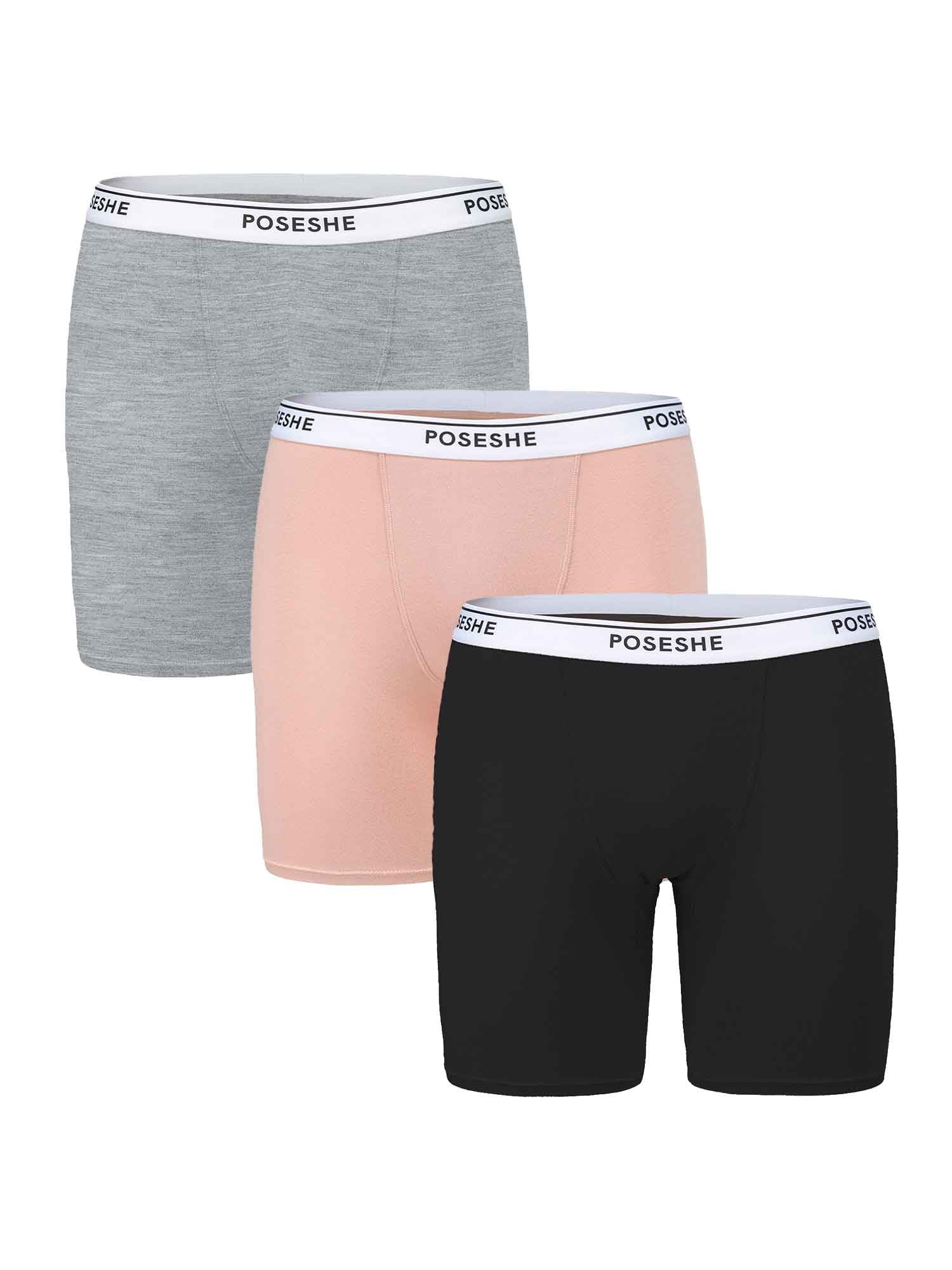 6 Boyshorts Sports SEXY SHORT Panties Undies Shortie Underwear PLUS SIZE  XL-3XL
