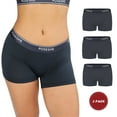 thumbnail image 1 of POSESHE Women's Micro-Modal Boyshorts Panties Underwear, Anti-chafing Plus Women's Boxer Briefs, 3" Inseam, 3 Pack, 1 of 6