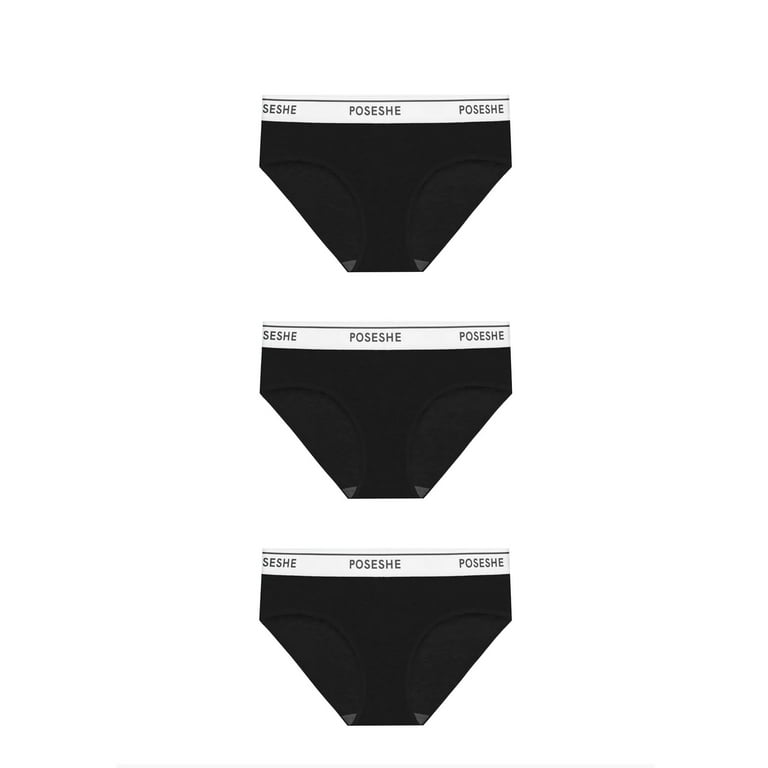 POSESHE Women's Micro Modal Hipster Panties, S-5XL, 3-Pack