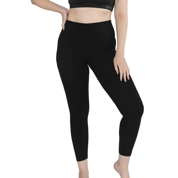 POSESHE Women's Plus Size Yoga Pant, Basic Leggings for Workout, S-5XL