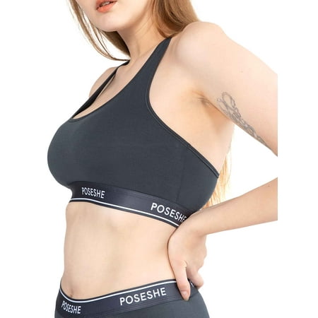 POSESHE Women's Ultra-Soft MicroModal Bralettes, S-5XL Plus Size Bra