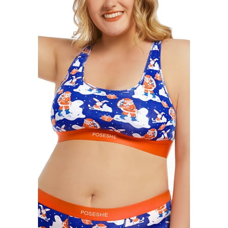 POSESHE Women's Ultra-Soft MicroModal Bralettes, S-5XL Plus Size Bra