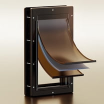 POSGEE 3-Flap Dog Door, Large Doggy Door, Doggie Door for Install in Interior and Exterior Doors or Wall, Insulation Layer, 2 Magnetic Flaps, Closing Panel, Never Rust, for Pet up to 100lb (Large)