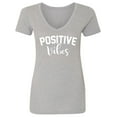 thumbnail image 1 of POSITIVE VIBES Womens V-Neck T-Shirt, 1 of 3