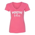 thumbnail image 1 of POSITIVE VIBES Womens V-Neck T-Shirt, 1 of 2