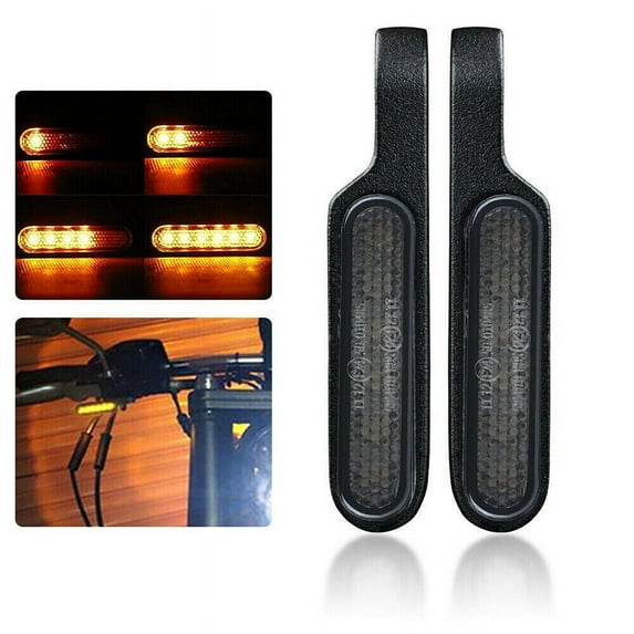 POSSBAY 2X Mini LED Motorcycle Turn Signal Light Indicator Blinker For Harley Sportster