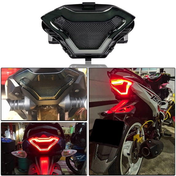 POSSBAY Fit For Yamaha MT07 FZ07 2013-2017 Motorcycle LED Taillight Turn Signal Light