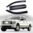 thumbnail image 1 of POSSBAY For 09-14 Ford F150 Supercrew Crew Cab Window Visor Rain Guards Vent Sun Shades, 1 of 5