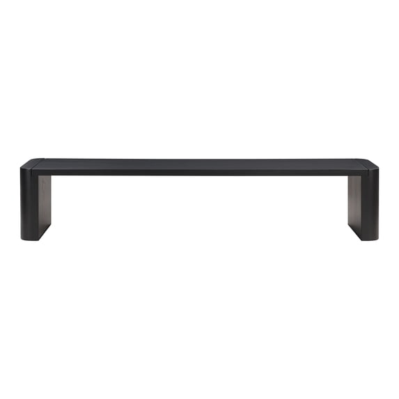 Moe's Home Collection Post Bench Wood Black