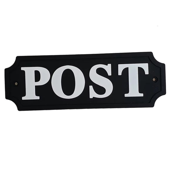 POST Sign Mailbox Wall Labels Room Decorative Plaques Name Badge Plates for Home Decoration Enduring